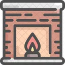 Fireplace Interior Furniture Icon