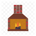Fireplace Interior Furniture Icon