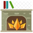 Fireplace Fire Cabin Icon