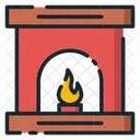 Fireplace Fire Burning Icon
