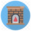 Chimney Fireplace Interior Icon