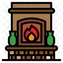 Chimneycozy Fire Fireplace Icon