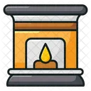 Fireplace Grate Home Hearth Icon