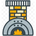 Fireplace Wooden Chimney Icon