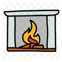 Fireplace Cabinet Fire Icon