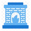 Fireplace Winter Firewood Icon