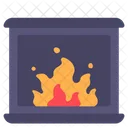 Fireplance Chimney Fire Icon