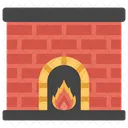 Fireplace Heating System Campfire Icon