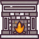 Fire Fireplace Living Room Icon