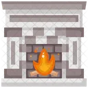 Fire Fireplace Living Room Icon