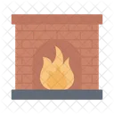 Chimney Fireplace House Icon