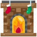 Fireplace Living Room Chimney Icon