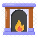 Fire Hearth Fireplace Fireside Icon