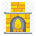 Fireplace Chimney Fire Icon