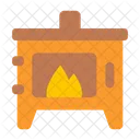 Fireplace Home Interior Icon