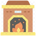 Fireplace Winter Season Icon