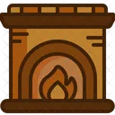 Fireplace Chimney Living Room Icon
