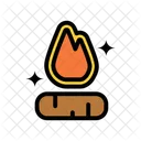 Fireplace Bonfire Camping Icon