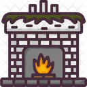 Fireplace Warm Furniture Icon