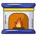 Christmas Fireplace Inglenook Fireplace Icon