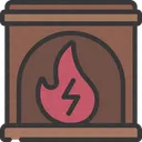 Fireplace Wood Flame Icon