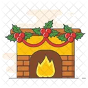 Fireplace Fire Flame Icon