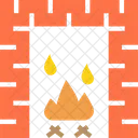 Fireplace Fire Warm Icon