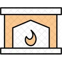 Fireplace Fire Winter Icon