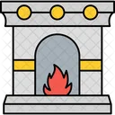 Fireplace Fire Winter Icon