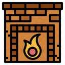 Fireplace Warm Living Room Icon