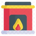 Fireplace Flame Furnace Icône