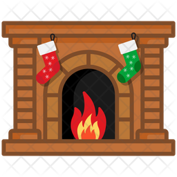 Fireplace Icon - Download in Flat Style