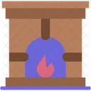 Fireplace Fire Winter Icon