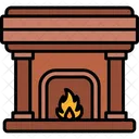 Fireplace Christmas Fire Icon