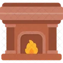 Fireplace Christmas Fire Icon