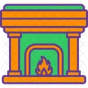 Fireplace Christmas Fire Icon