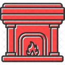 Fireplace Christmas Fire Icon