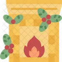 Fireplace Warm Interior Icon