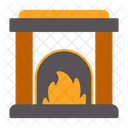 Fireplace Furnishing Furniture Icon