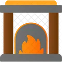 Fireplace Furnishing Furniture Icon