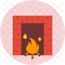 Fireplace Fire Warm Icon