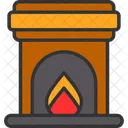 Fireplace Furnishing Furniture Icon