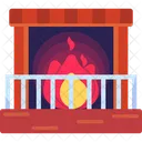Fireplace Fire Bonfire Icon
