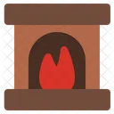Fireplace Living Room Chimney Icon