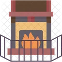Fireplace Gate Childproof Icon