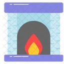 Fireplace Fireside Hearth Icône