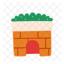 Fireplace Christmas Holidays Icon