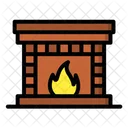 Fireplace Chimney Living Room Icon