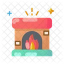 Fireplace Fire Winter Icon