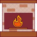 Fireplace Fire Winter Icon